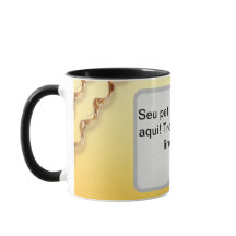Caneca foto do pet gavinha laranja