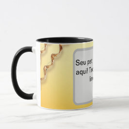 Caneca foto do pet gavinha laranja mugg