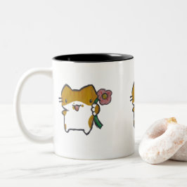 Caneca Gatinho Två-Tonad Mugg