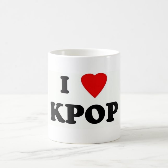 caneca i love kpop kaffemugg (Center)