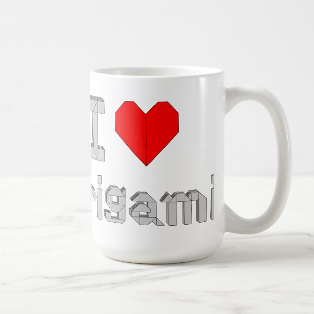 Caneca "I Love Origami" Kaffemugg (Höger)