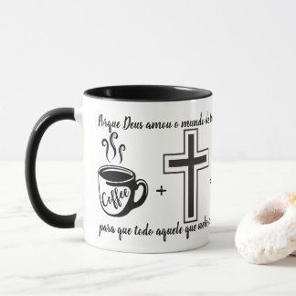 Caneca Jesus + Versículo João 3:16 Mugg