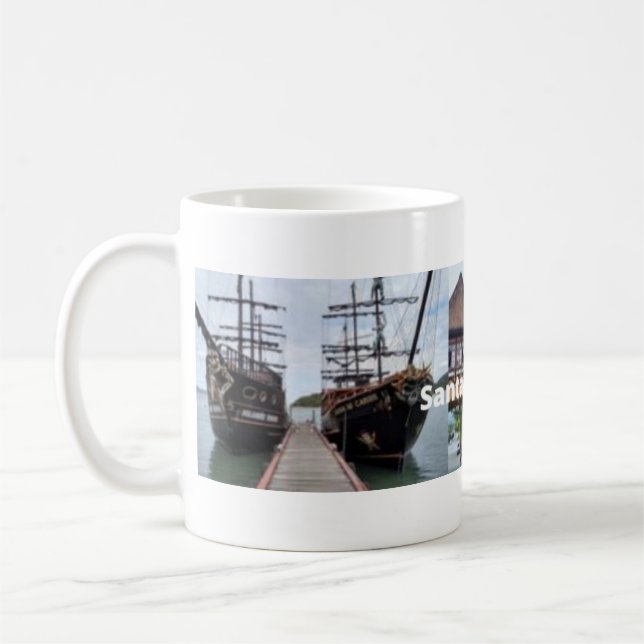 Caneca lembrança de Santa Catarina Brasil Kaffemugg (Vänster)