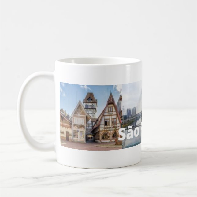 Caneca lembrança de São Paulo Brasil Kaffemugg (Vänster)