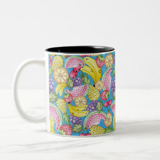 Caneca Linha Frutas Fun Två-Tonad Mugg