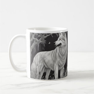 Caneca Lobo da noite Kaffemugg