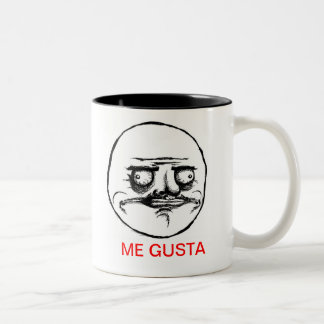 CANECA ME GUSTA! Två-Tonad MUGG