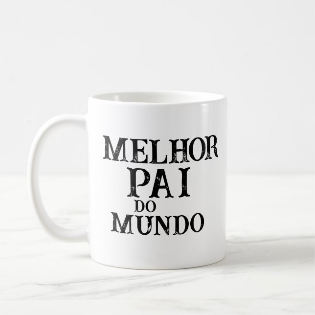 caneca melhor pai do mundo kaffemugg (Vänster)