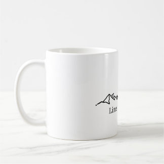 Caneca minimalista montanhas kaffemugg
