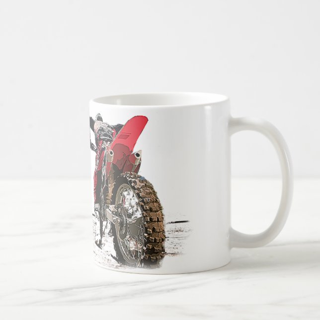 caneca motocross kaffemugg (Höger)