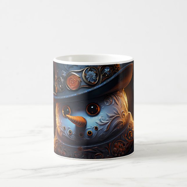 Caneca (Mug) Boneco de Neve Estiloso Kaffemugg (Center)