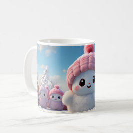 Caneca (Mug) Bonequinhos de Neve Fofos Kaffemugg