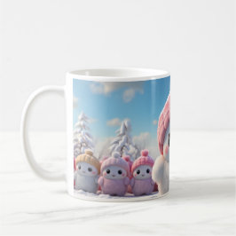 Caneca (Mug) Bonequinhos de Neve Fofos Kaffemugg