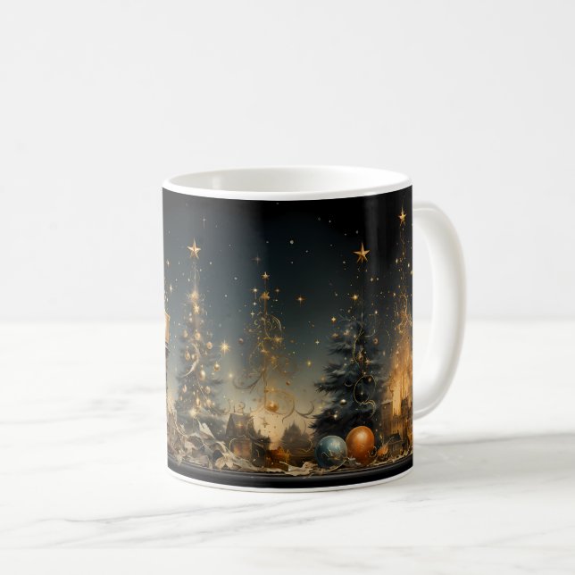 Caneca (Mug) Natal Vintage Kaffemugg (Framsida höger)