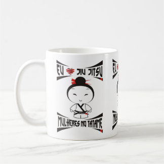 Caneca Mulheres no Tatame - Eu amo Jiu Jitsu Kaffemugg