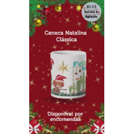 Caneca Natalina Clássica Jumbo Mugg