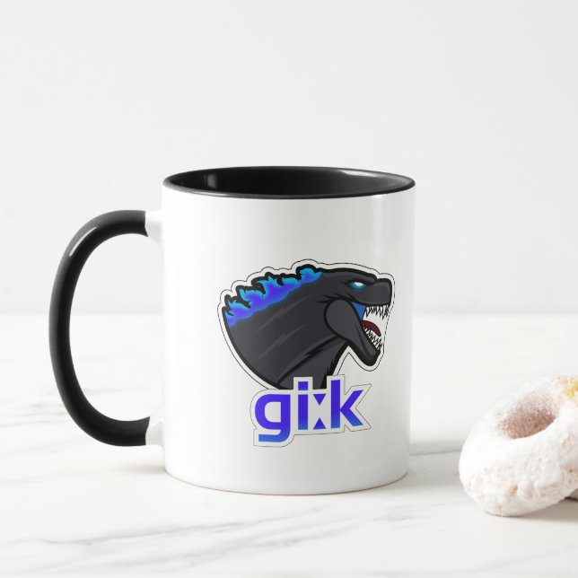 Caneca Oficial giːk Mugg (Med munk)