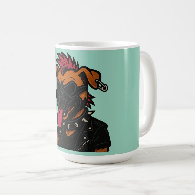 Caneca para café cachorro maluco kaffemugg (Framsida höger)