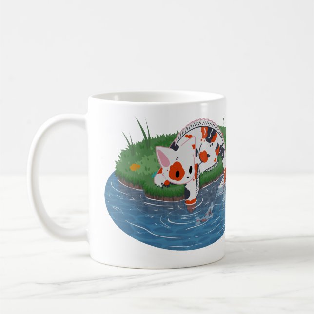 Caneca Peixe Gato Kaffemugg (Vänster)