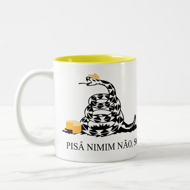 Caneca Pisa nimim não, sô Två-Tonad Mugg (Vänster)