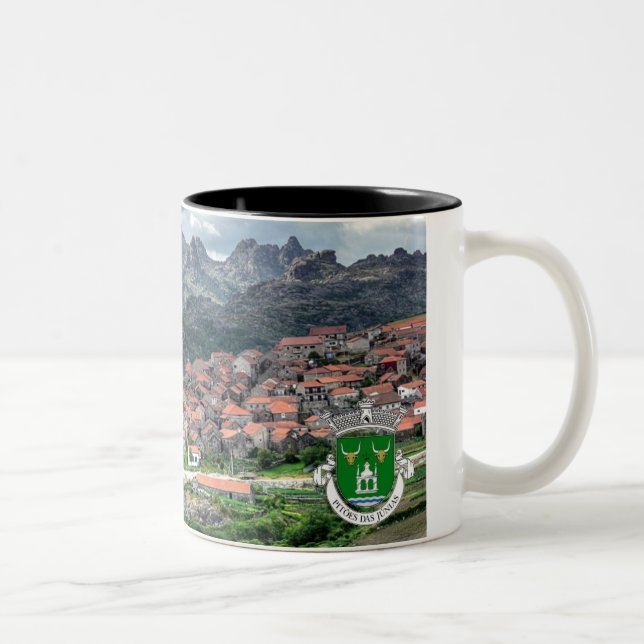 Caneca Pitoes Preta modelo 2 Två-Tonad Mugg (Höger)
