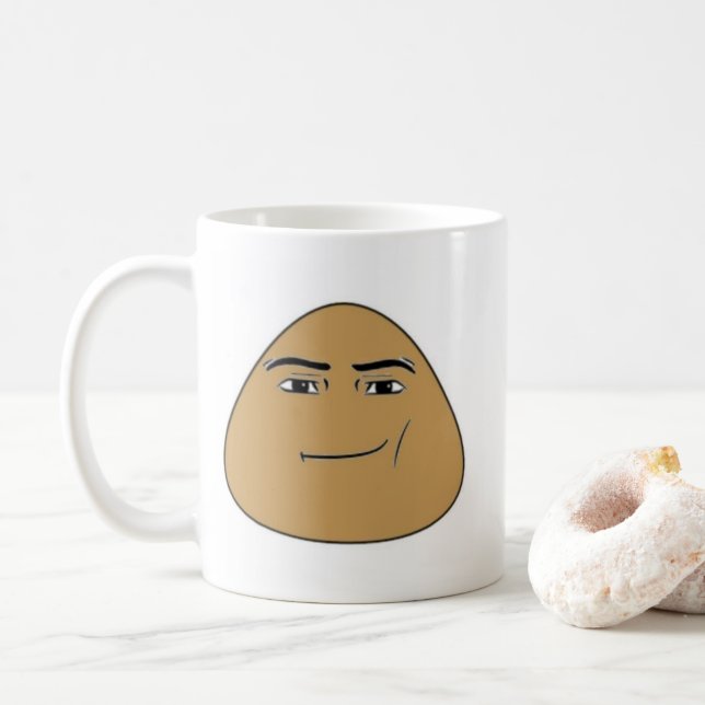 caneca pou com rosto de homem kaffemugg (Med munk)