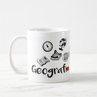 Caneca Profissão Geografia 325ml Kaffemugg