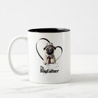 Caneca Pug - The Dogfather Två-Tonad Mugg