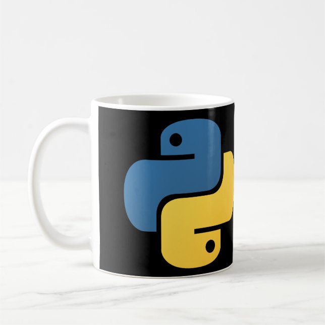 Caneca Python e Linux Mint Kaffemugg (Vänster)