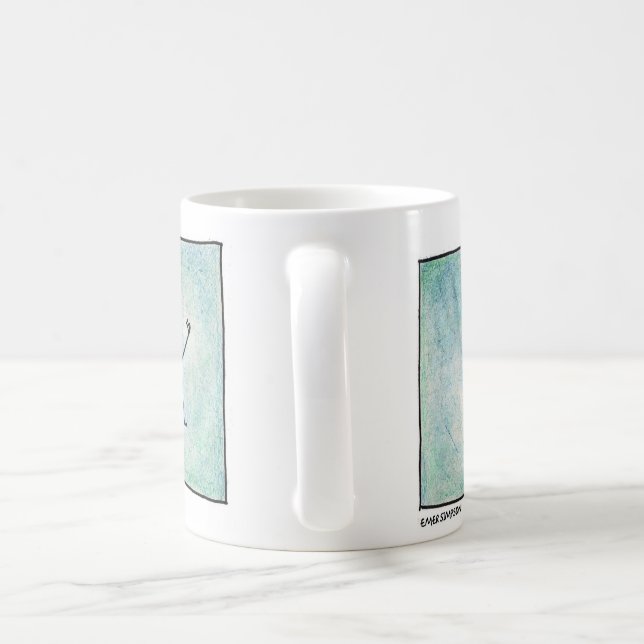 Caneca robo tirando selfie kaffemugg (Handtag)