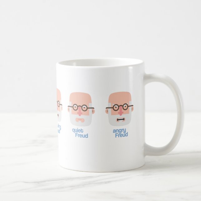 Caneca Smoking, quiet and Angry Freud Kaffemugg (Höger)