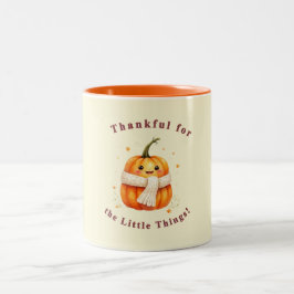 Caneca "Tankful for The Littles Things" Två-Tonad Mugg