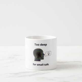 caneca Too deep for small talk Espressomugg