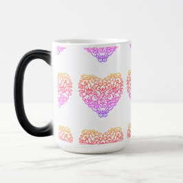 CANECA TRANSMUTAÇÃO - CORAÇÃO CORES SINGELAS MAGISK MUGG