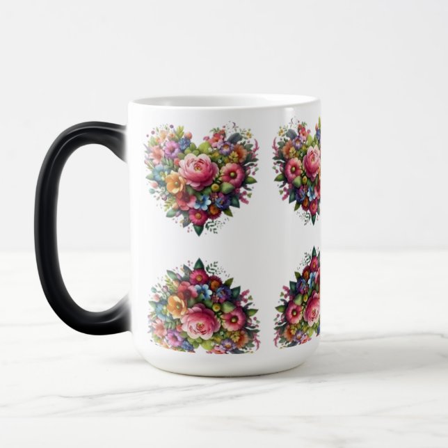 CANECA TRANSMUTAÇÃO - CORAÇÃO FLORES MAGISK MUGG (Vänster)