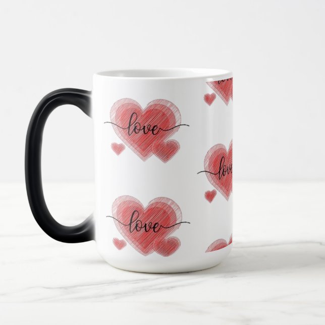 CANECA TRANSMUTAÇÃO - CORAÇÃO LOVE MAGISK MUGG (Vänster)