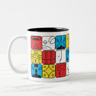 Caneca Tzolkin Kin 20 Selos Två-Tonad Mugg