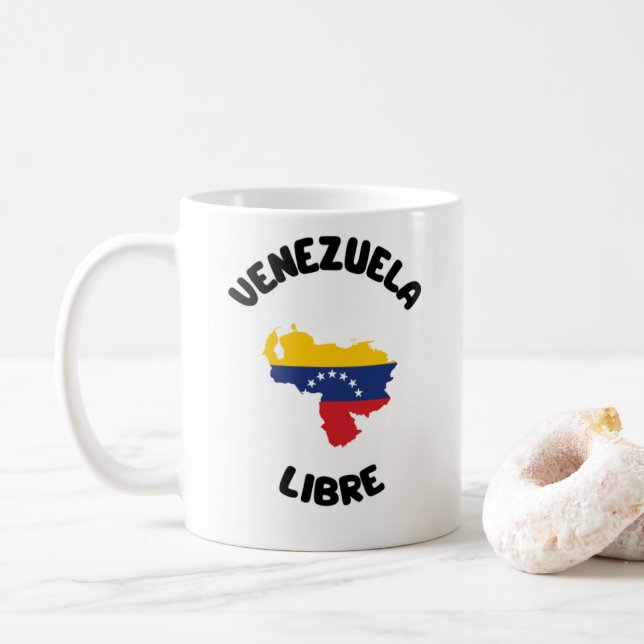 Caneca Venezuela Libre Kaffemugg (Med munk)