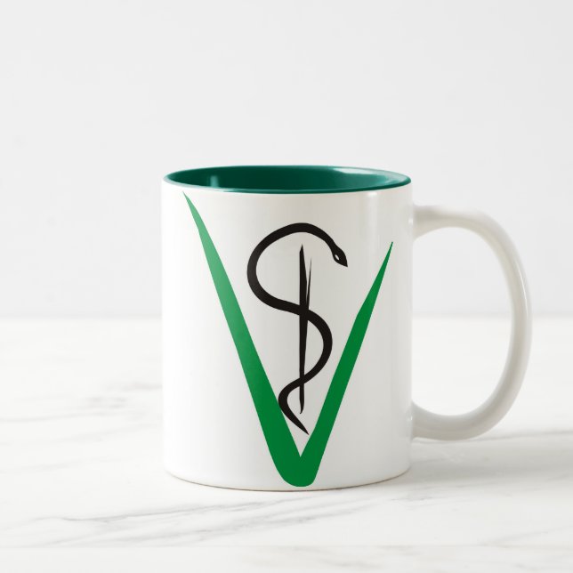 Caneca Veterinária Två-Tonad Mugg (Höger)