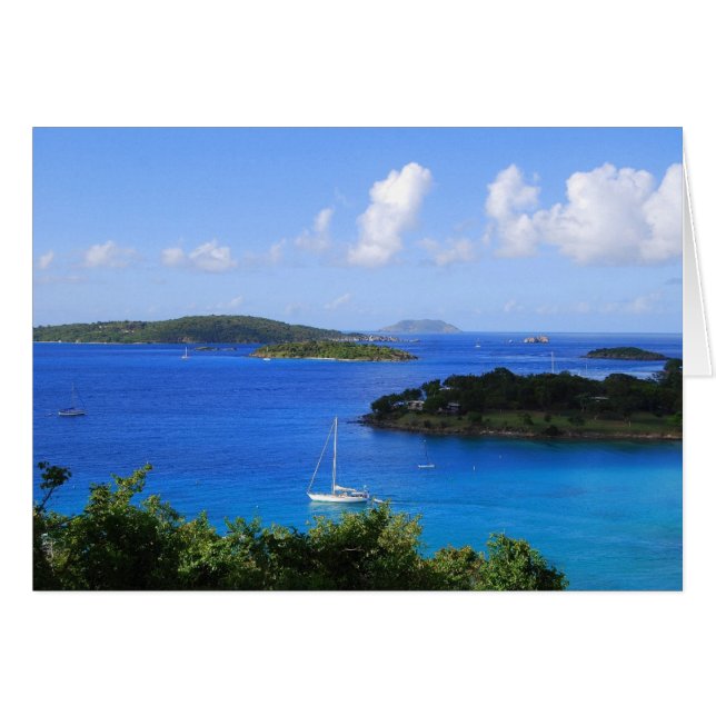Caneel Bay, St. John, U.S. Virgin Islands Hälsningskort (Framsidan Horizontal)