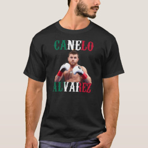 Canelo Alvarez Mexico Flagga T Shirt