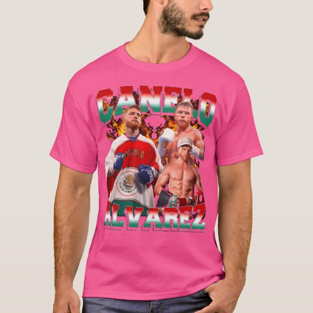 Canelo Alvarez Retro Collage T Shirt (Framsida)