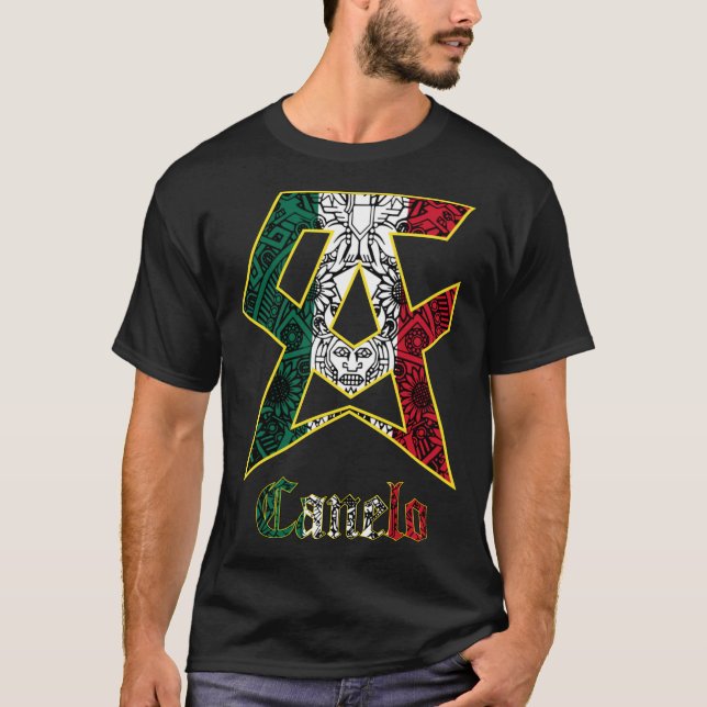 Canelo Boxing Mexican Stil Mexico Saul Alvarez Lo T Shirt (Framsida)