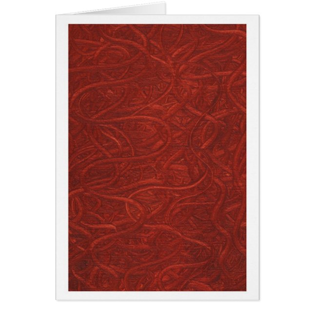 Canen av öppnade maskar hälsningskort (Framsidan)