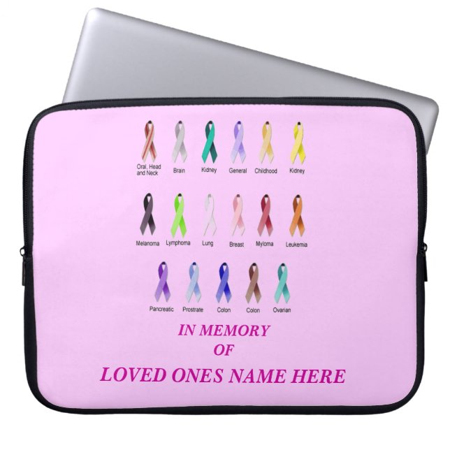 CANER AWARENESS CUSTOMIZEABLE LAPTOP SLEEVE (Framsidan)