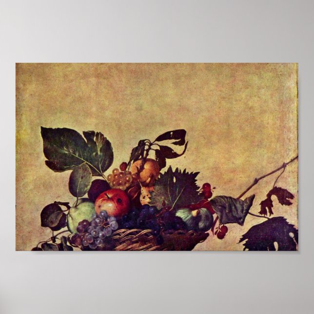 Canestra Di Frutta av Michelangelo Merisi Da Carav Poster (Framsidan)