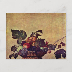 Canestra Di Frutta av Michelangelo Merisi Da Carav Vykort