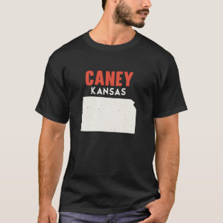 Caney Kansas USA State America Travel Kansan T Shirt