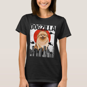 Canezilla Dogzilla japansk Pommern T Shirt