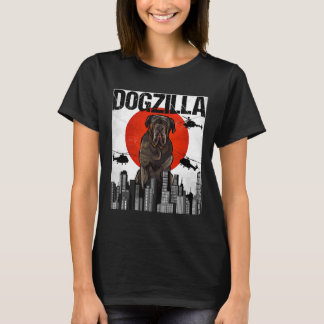 Canezilla Japansk Dogzilla Neapolitan Mastiff T Shirt
